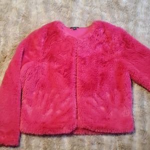 Wild Fable Hot Pink Faux Fur Coat